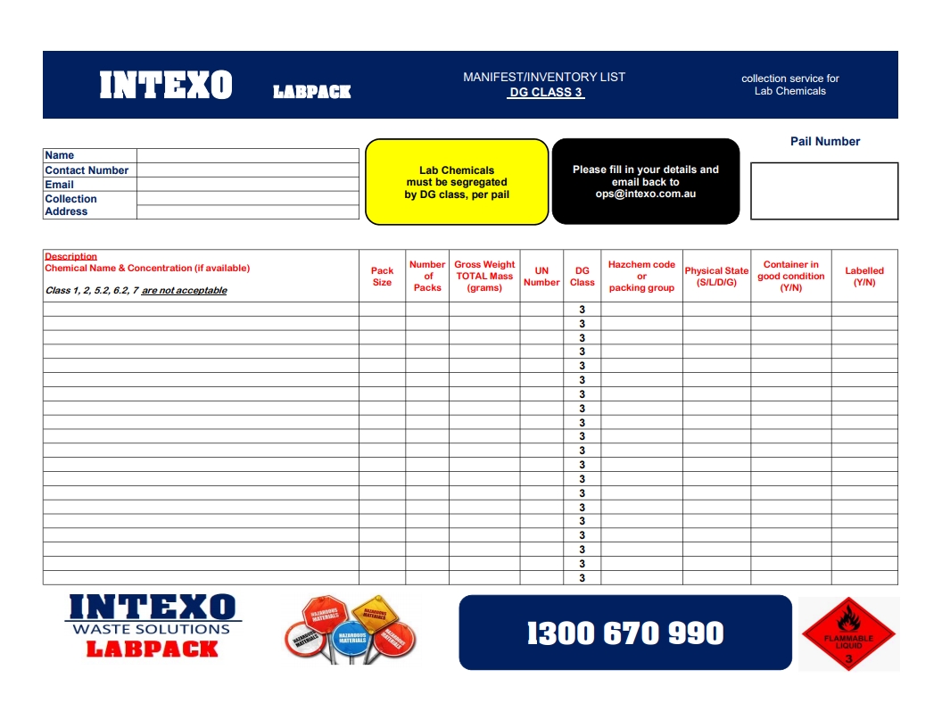 Click here to Download Manifest Class 3